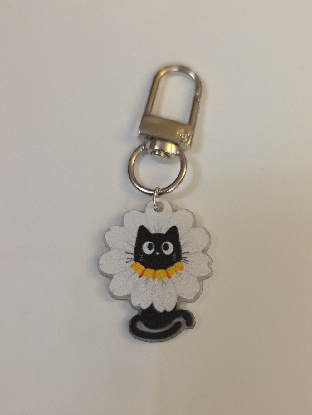 Peekaboo  DAISY Cat Flower Purse Zipper Pull #2